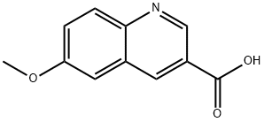 6-Methoxy-3- quinolinecarboxvlic acid Structural