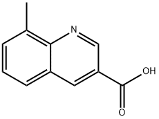 8-METHYL-QUINOLINE-3-CARBOXYLIC ACID Structural