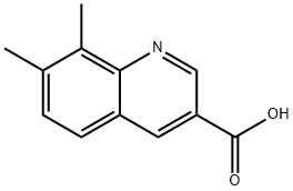 7,8-DIMETHYLQUINOLINE-3-CARBOXYLIC ACID Structural