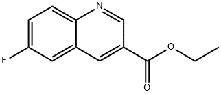 6-Fluoroquinoline-3-carboxylic acid ethyl ester Structural