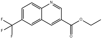 ETHYL 6-TRIFLUOROMETHYL-QUINOLINE-3-CARBOTATE Structural