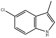 5-CHLORO-3-METHYLINDOLE Structural