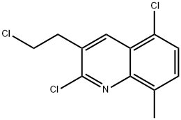 3-(2-CHLOROETHYL)-2,5-DICHLORO-8-METHYLQUINOLINE Structural