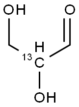 DL-[2-13C]GLYCERALDEHYDE Structural