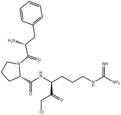 H-D-PHE-PRO-ARG-CHLOROMETHYLKETONE TRIFLUOROACETATE SALT Structural
