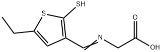 Glycine, N-[(5-ethyl-2-mercapto-3-thienyl)methylene]- (9CI) Structural