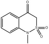 2,2-DIOXO-1-METHYL-2,1-BENZOTHIAZIN-4(3H)-ONE Structural