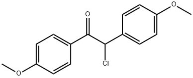 2-CHLORO-1,2-BIS-(4-METHOXY-PHENYL)-ETHANONE Structural