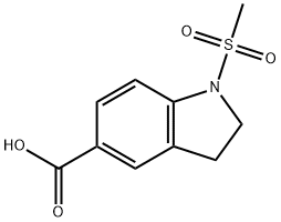 1-METHANESULFONYL-2,3-DIHYDRO-1 H-INDOLE-5-CARBOXYLIC ACID Structural