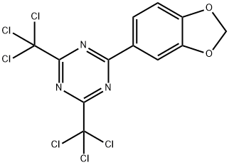 2-(3,4-METHYLENEDIOXYPHENYL)-4,6-BIS(TRICHLOROMETHYL)-1,3,5-TRIAZINE