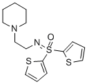 Sulfoximine, S,S-di-2-thienyl-N-(2-(1-piperidinyl)ethyl)- Structural