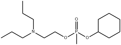 Methylphosphonic acid cyclohexyl 2-(dipropylamino)ethyl ester Structural