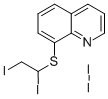 Quinoline, 8-(1,2-diiodoethylthio)-, diiodide