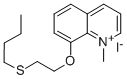Quinolinium, 8-(2-(butylthio)ethoxy)-1-methyl-, iodide Structural