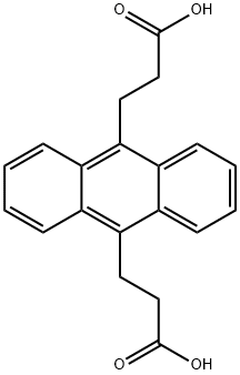 3-(10-(2-CARBOXY-ETHYL)-ANTHRACEN-9-YL)-PROPIONIC ACID Structural