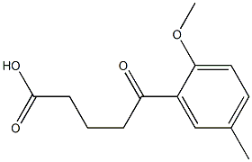 5-(2-METHOXY-5-METHYLPHENYL)-5-OXOVALERIC ACID Structural