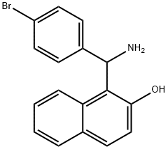 1-[AMINO-(4-BROMO-PHENYL)-METHYL]-NAPHTHALEN-2-OL Structural