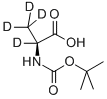 N-TERT-BOC-L-ALANINE-D4 Structural