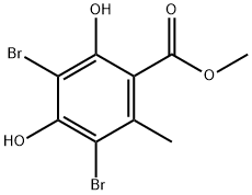 METHYL 3,5-DIBROMO-2,4-DIHYDROXY-6-METHYLBENZOATE Structural