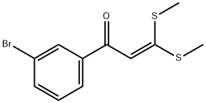 1-(3-BROMO-PHENYL)-3,3-BIS-METHYLSULFANYL-PROPENONE Structural