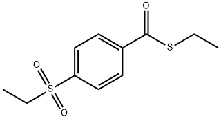 ethylsulfanyl-(4-ethylsulfonylphenyl)methanone Structural