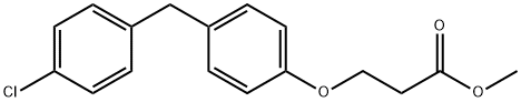 methyl 3-[4-[(4-chlorophenyl)methyl]phenoxy]propanoate Structural