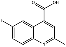 6-FLUORO-2-METHYLQUINOLINE-4-CARBOXYLIC ACID Structural