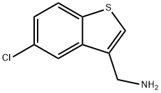 (5-CHLORO-1-BENZOTHIOPHEN-3-YL)METHYLAMINE Structural