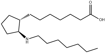 (+-)-13-AZAPROSTANOIC ACID Structural