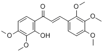 2-PROPEN-1-ONE, 1-(2-HYDROXY-3,4-DIMETHOXYPHENYL)-3-(2,3,4-TRIMETHOXYPHENYL)- Structural