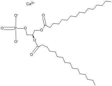 1,2-DIPALMITOYL-SN-GLYCERO-3-PHOSPHATE CALCIUM SALT Structural