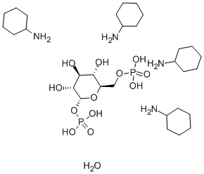 ALPHA-D-GLUCOSE 1,6-DIPHOSPHATE CYCLOHEXYLAMMONIUM SALT, HYDRATE Structural