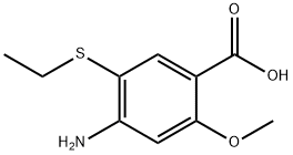 2-Methoxy-4-amino-5-ethylthiobenzoic acid Structural Picture