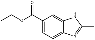 2-METHYL-1H-BENZIMIDAZOLE-5-CARBOXYLIC ACID ETHYL ESTER Structural