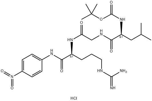 N-BOC-L-leucylglycyl-arginine-p-nitroanilide hydrochloride Structural