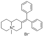 2H-Quinolizinium, octahydro-2-(diphenylmethylene)-5-methyl-, bromide,  trans- Structural