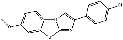 2-(4-CHLOROPHENYL)-7-METHOXYIMIDAZO[2,1-B]BENZOTHIAZOLE Structural