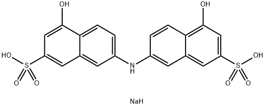 disodium 7,7'-iminobis(4-hydroxynaphthalene-2-sulphonate) Structural