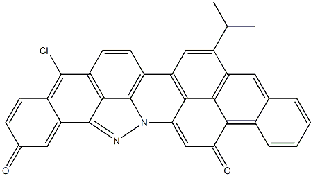 13-chloro-17-isopropylanthra[2,1,9-mna]benz[6,7]indazolo[2,3,4-fgh]acridine-5,10-dione           