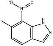 6-METHYL-7-NITRO (1H)INDAZOLE Structural