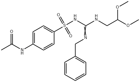 Acetamide, N-(4-(((((2,2-dimethoxyethyl)amino)(phenylmethylamino)methy lene)amino)sulfonyl)phenyl)-