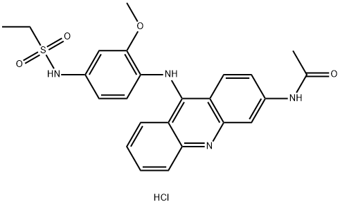 Acetamide, N-(9-(4-(ethylsulfonamido)-2-methoxyanilino)-3-acridinyl)-,  monohydrochloride