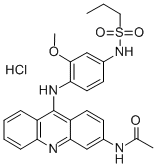 Acetamide, N-(9-(4-(propylsulfonamido)-2-methoxyanilino)-3-acridinyl)- , monohydrochloride