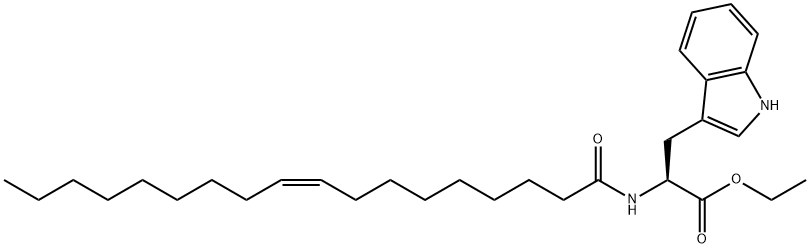 N-OLEOYL-DL-TRYPTOPHAN ETHYL ESTER, 97 Structural