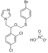 1-(2-(((4-Bromophenyl)thio)methoxy)-2-(2,4-dichlorophenyl)ethyl)-1H-im idazole nitrate