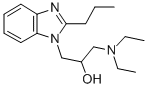 2-Propanol, 1-(diethylamino)-3-(2-propyl-1-benzimidazolyl)-