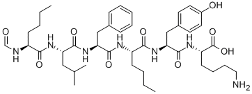 N-FORMYL-NLE-LEU-PHE-NLE-TYR-LYS Structural