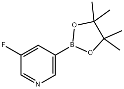 3-FLUORO-5-(4,4,5,5-TETRAMETHYL-[1,3,2]DIOXABOROLAN-2-YL)PYRIDINE Structural