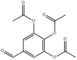 3,4,5-TRIACETOXYBENZALDEHYDE Structural