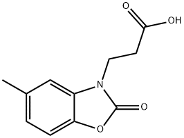 3-(5-METHYL-2-OXO-BENZOOXAZOL-3-YL)-PROPIONIC ACID Structural